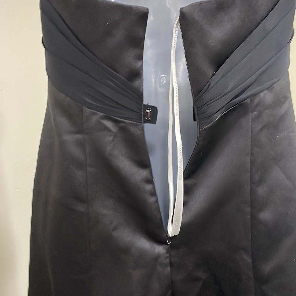 🕶️ NWOT David’s Bridal Prom Semi Formal Black Gown. Size 4 S Small - Picture 2 of 15